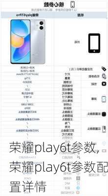 荣耀play6t参数,荣耀play6t参数配置详情