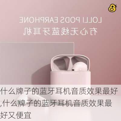 什么牌子的蓝牙耳机音质效果最好,什么牌子的蓝牙耳机音质效果最好又便宜