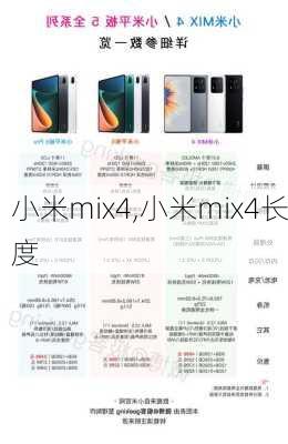 小米mix4,小米mix4长度