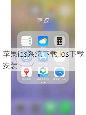 苹果ios系统下载,ios下载安装