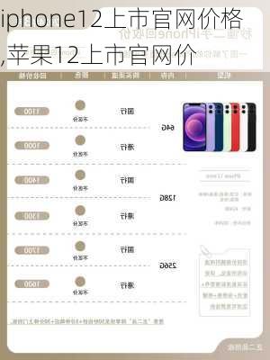 iphone12上市官网价格,苹果12上市官网价