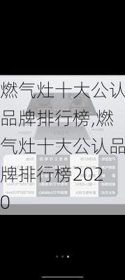 燃气灶十大公认品牌排行榜,燃气灶十大公认品牌排行榜2020