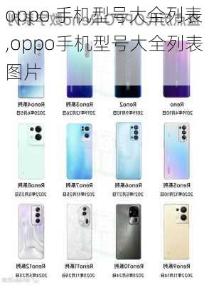 oppo 手机型号大全列表,oppo手机型号大全列表图片