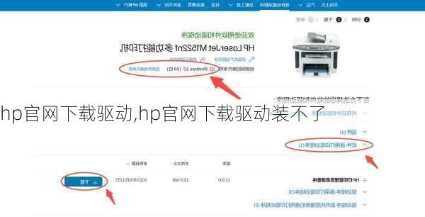 hp官网下载驱动,hp官网下载驱动装不了
